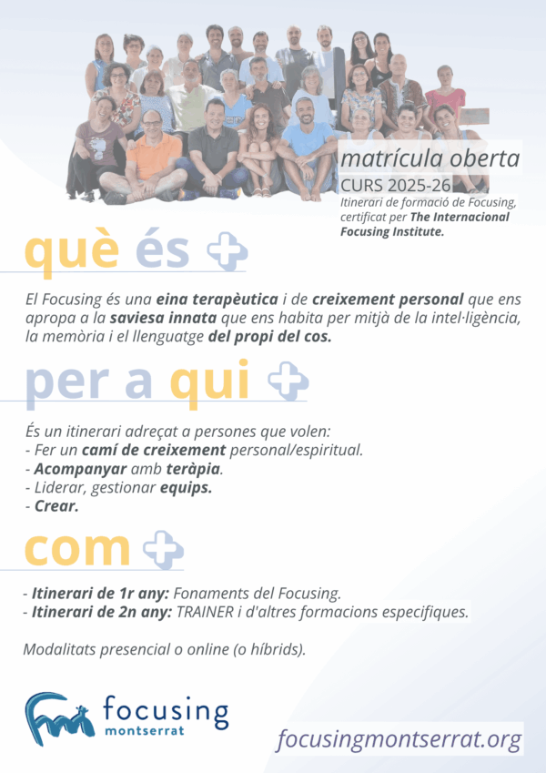 Focusing | Presentació Online 1er Any | 15 de Juliol 2025 (Gratuït) - Imatge 2