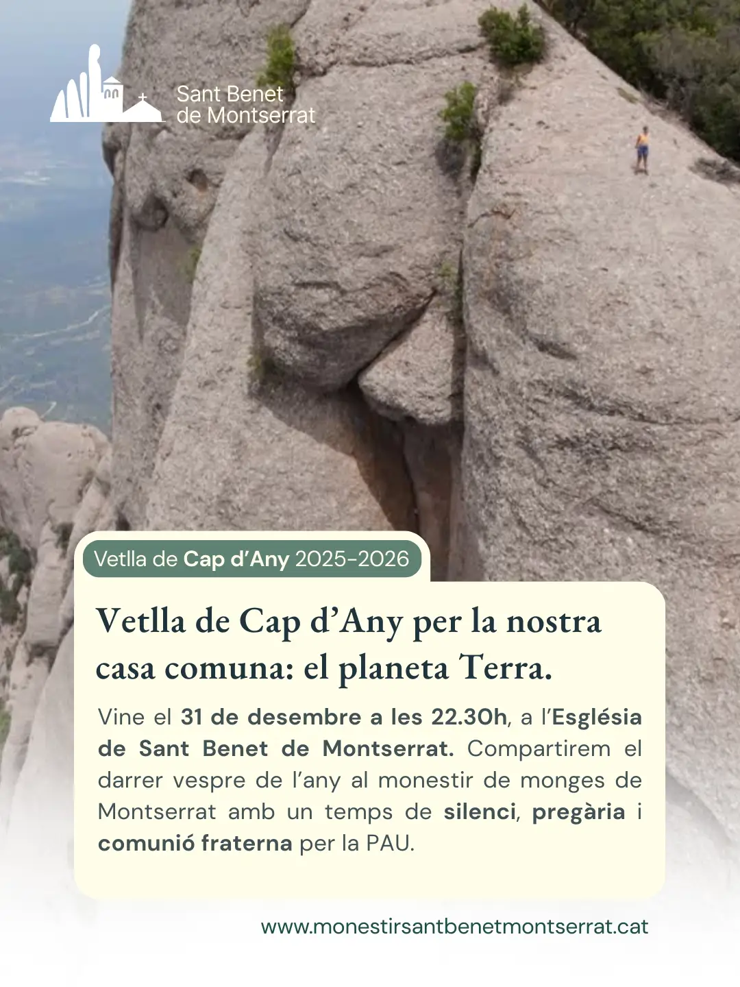 Vetlla d’Oració de Cap d’Any a Sant Benet de Montserrat | 2025-2026