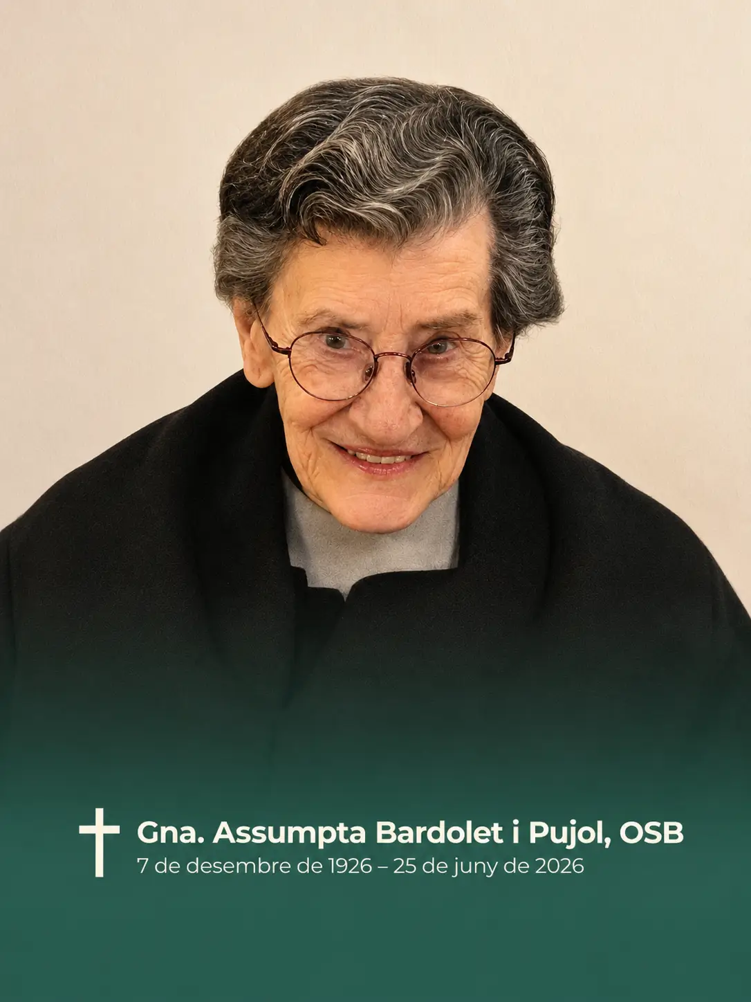 Gna. Assumpta Bardolet i Pujol, OSB