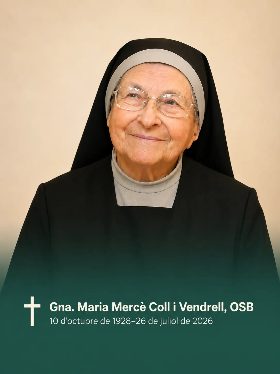 Maria Mercè Coll i Vendrell, OSB
